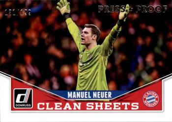 2015 Donruss - Clean Sheets Silver Press Proof #8 Manuel Neuer Front