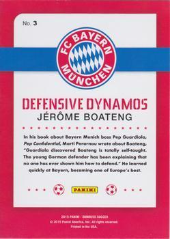 2015 Donruss - Defensive Dynamos Bronze Press Proof #3 Jerome Boateng Back