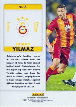 2015 Donruss - Fantastic Finishers Gold Press Proof #3 Burak Yilmaz Back