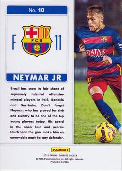 2015 Donruss - Fantastic Finishers Silver Press Proof #10 Neymar Jr Back