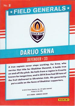 2015 Donruss - Field Generals #2 Darijo Srna Back