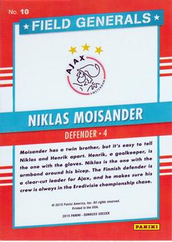 2015 Donruss - Field Generals #10 Niklas Moisander Back