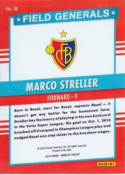 2015 Donruss - Field Generals Gold Panini Logo #9 Marco Streller Back