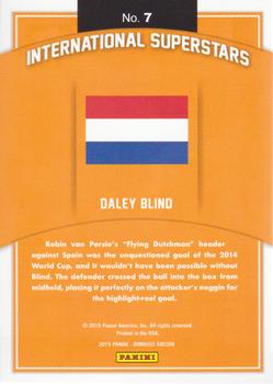 2015 Donruss - International Superstars #7 Daley Blind Back