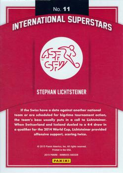 2015 Donruss - International Superstars #11 Stephan Lichtsteiner Back