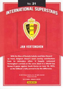 2015 Donruss - International Superstars #21 Jan Vertonghen Back