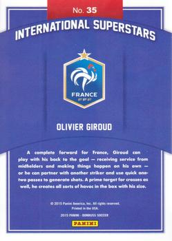 2015 Donruss - International Superstars #35 Olivier Giroud Back