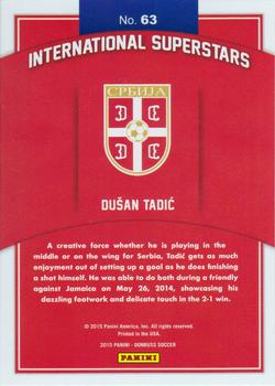 2015 Donruss - International Superstars #63 Dusan Tadic Back