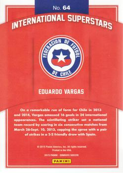2015 Donruss - International Superstars #64 Eduardo Vargas Back