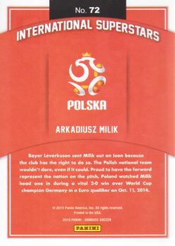 2015 Donruss - International Superstars #72 Arkadiusz Milik Back