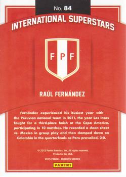 2015 Donruss - International Superstars #84 Raul Fernandez Back