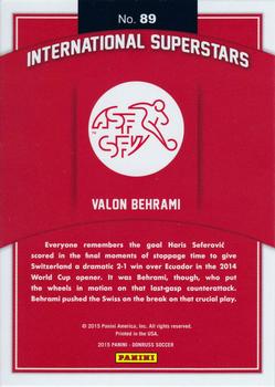 2015 Donruss - International Superstars #89 Valon Behrami Back