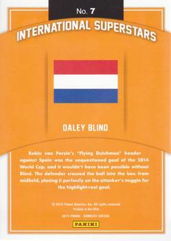 2015 Donruss - International Superstars Black Panini Logo #7 Daley Blind Back