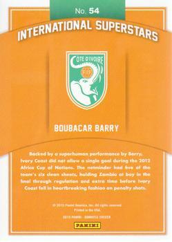 2015 Donruss - International Superstars Black Panini Logo #54 Boubacar Barry Back