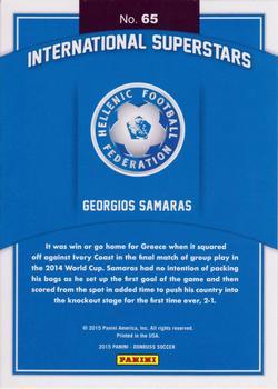 2015 Donruss - International Superstars Black Panini Logo #65 Georgios Samaras Back