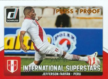2015 Donruss - International Superstars Bronze Press Proof #51 Jefferson Farfan Front