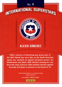 2015 Donruss - International Superstars Bronze Press Proof #1 Alexis Sanchez Back