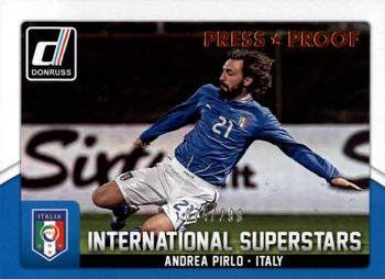 2015 Donruss - International Superstars Bronze Press Proof #2 Andrea Pirlo Front