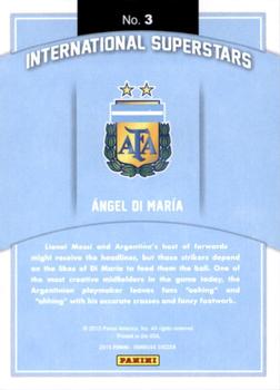 2015 Donruss - International Superstars Bronze Press Proof #3 Angel Di Maria Back