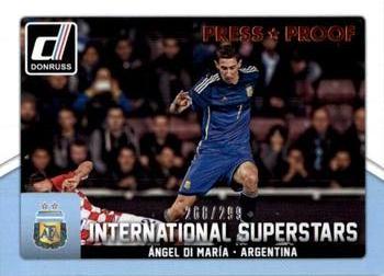 2015 Donruss - International Superstars Bronze Press Proof #3 Angel Di Maria Front