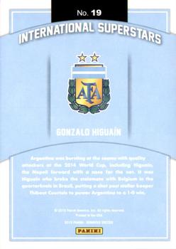 2015 Donruss - International Superstars Bronze Press Proof #19 Gonzalo Higuain Back