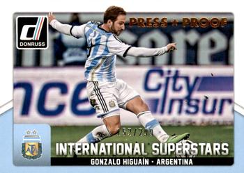 2015 Donruss - International Superstars Bronze Press Proof #19 Gonzalo Higuain Front