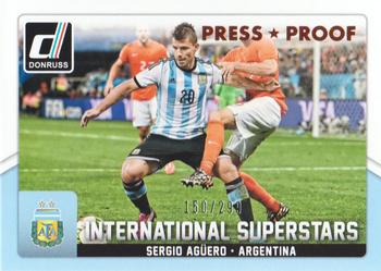 2015 Donruss - International Superstars Bronze Press Proof #45 Sergio Aguero Front