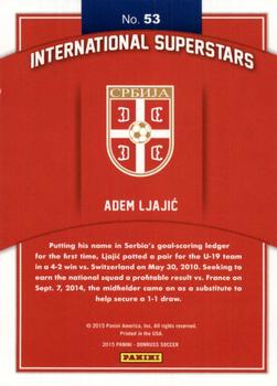 2015 Donruss - International Superstars Bronze Press Proof #53 Adem Ljajic Back