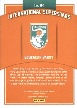2015 Donruss - International Superstars Bronze Press Proof #54 Boubacar Barry Back