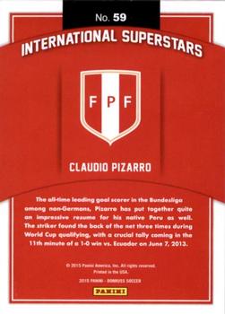 2015 Donruss - International Superstars Bronze Press Proof #59 Claudio Pizarro Back
