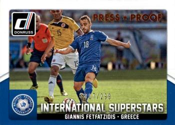2015 Donruss - International Superstars Bronze Press Proof #71 Giannis Fetfatzidis Front