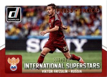 2015 Donruss - International Superstars Bronze Press Proof #87 Viktor Fayzulin Front