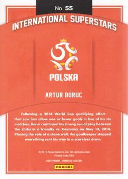 2015 Donruss - International Superstars Gold Panini Logo #55 Artur Boruc Back