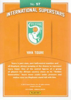 2015 Donruss - International Superstars Gold Panini Logo #57 Yaya Toure Back