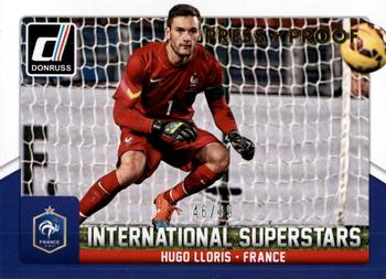2015 Donruss - International Superstars Gold Press Proof #20 Hugo Lloris Front