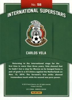 2015 Donruss - International Superstars Gold Press Proof #58 Carlos Vela Back