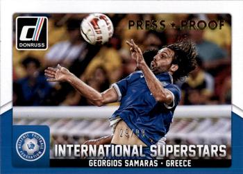 2015 Donruss - International Superstars Gold Press Proof #65 Georgios Samaras Front