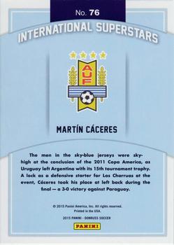 2015 Donruss - International Superstars Gold Press Proof #76 Martin Caceres Back