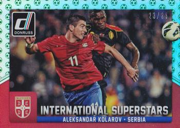 2015 Donruss - International Superstars Green Soccer Ball #56 Aleksandar Kolarov Front
