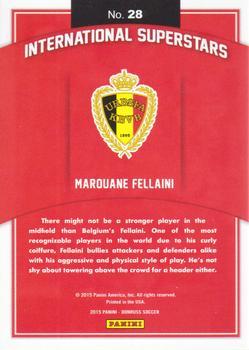 2015 Donruss - International Superstars Red Soccer Ball #28 Marouane Fellaini Back