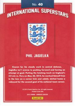 2015 Donruss - International Superstars Red Soccer Ball #40 Phil Jagielka Back
