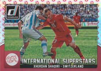 2015 Donruss - International Superstars Red Soccer Ball #50 Xherdan Shaqiri Front
