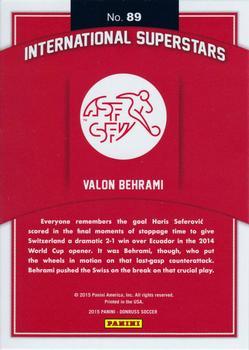 2015 Donruss - International Superstars Red Soccer Ball #89 Valon Behrami Back
