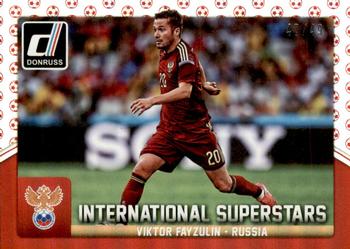 2015 Donruss - International Superstars Red Soccer Ball #90 Vasily Berezutskiy Front