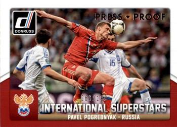 2015 Donruss - International Superstars Silver Press Proof #13 Pavel Pogrebnyak Front