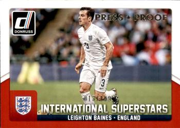 2015 Donruss - International Superstars Silver Press Proof #25 Leighton Baines Front