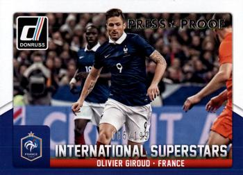 2015 Donruss - International Superstars Silver Press Proof #35 Olivier Giroud Front