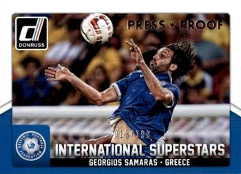 2015 Donruss - International Superstars Silver Press Proof #65 Georgios Samaras Front