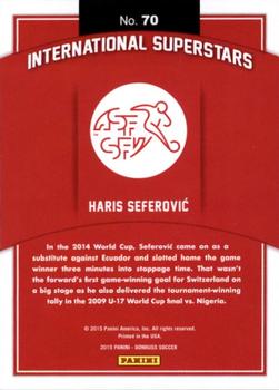 2015 Donruss - International Superstars Silver Press Proof #70 Haris Seferovic Back