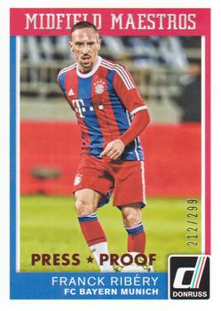 2015 Donruss - Midfield Maestros Bronze Press Proof #9 Franck Ribery Front